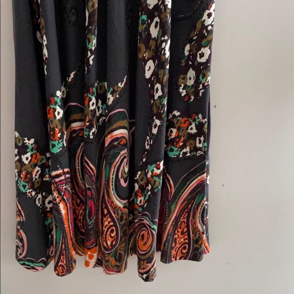 REBORN Watercolor Floral Sleeveless Maxi Dress SZ S - Picture 2 of 4